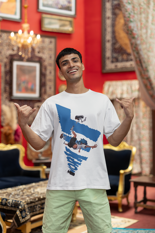 WORKIT Black Oversized T-Shirt for Men