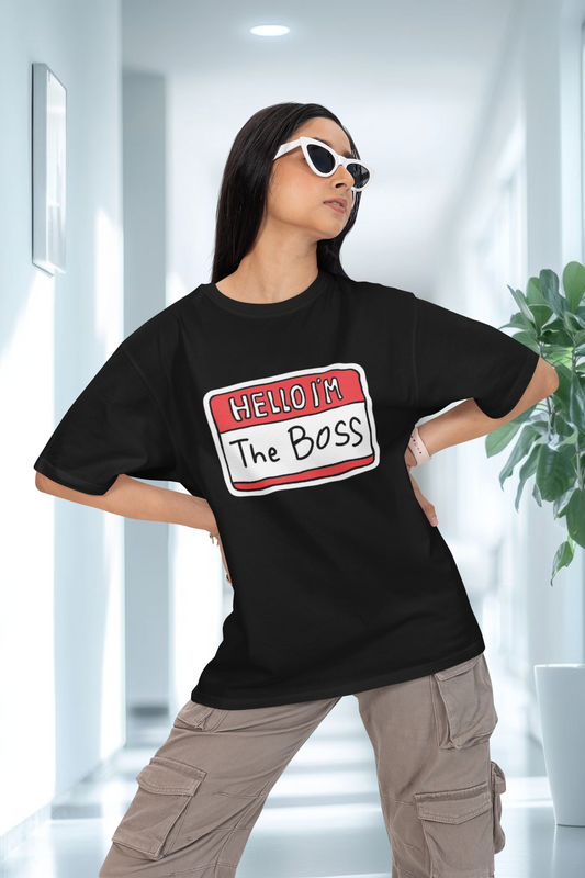 The Boss Statement Oversized T-Shirt for Women