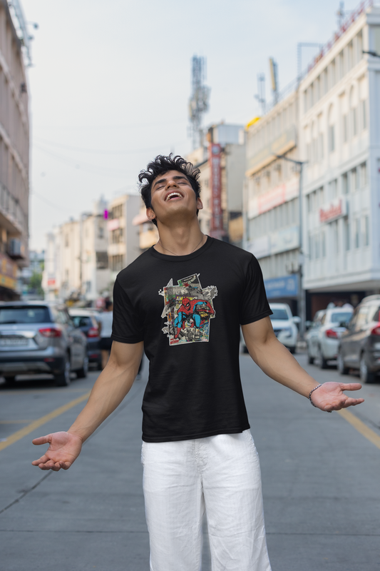 Spiderman Urban Style Regular Fit T-Shirt for Men