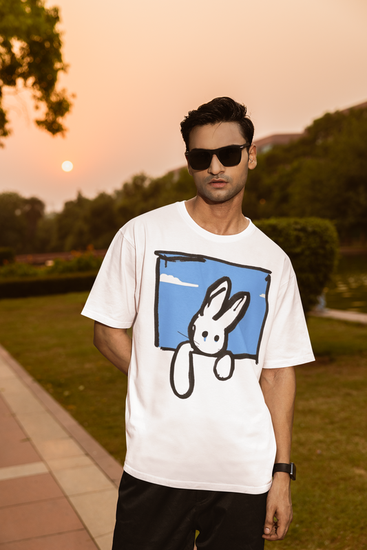 Rabbit Oversized T-Shirt for Men