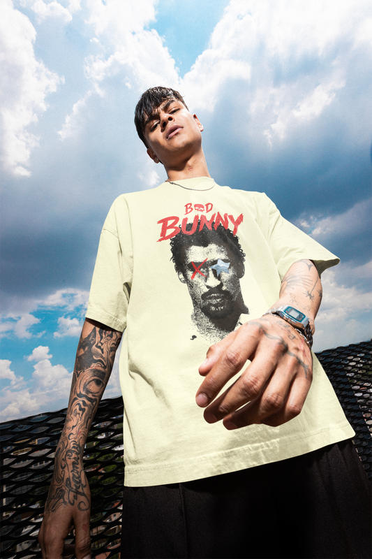 Bad Bunny Oversized T-Shirt for Men | Pixalflux