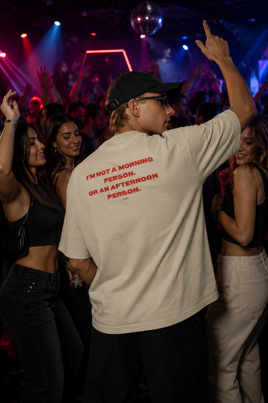 Not a Morning Person Oversized T-Shirt for Men