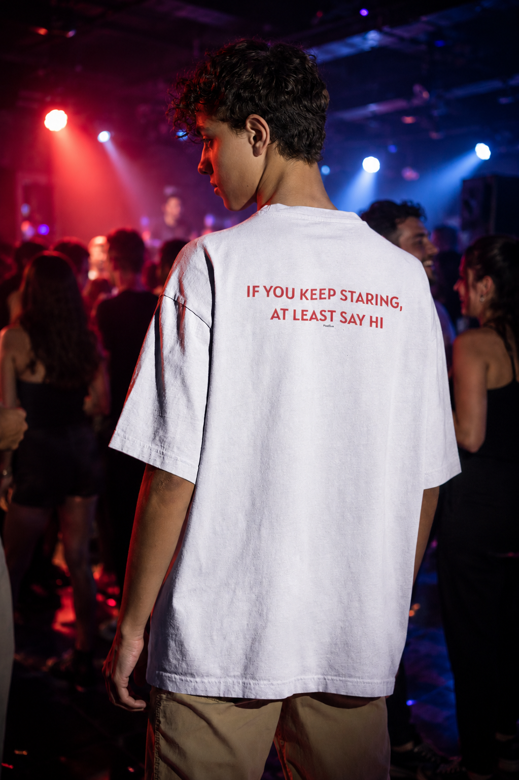 At Least Say Hi Oversized T-Shirt | Men | Pixalflux
