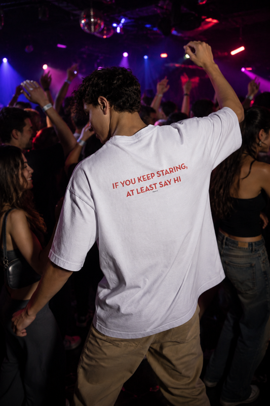 At Least Say Hi Oversized T-Shirt | Men | Pixalflux