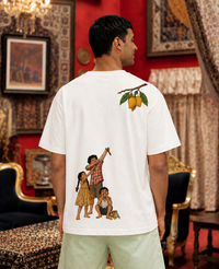 AAM AADMI | Summer Nostalgia  Oversized T-Shirt for Men | Pixalflux
