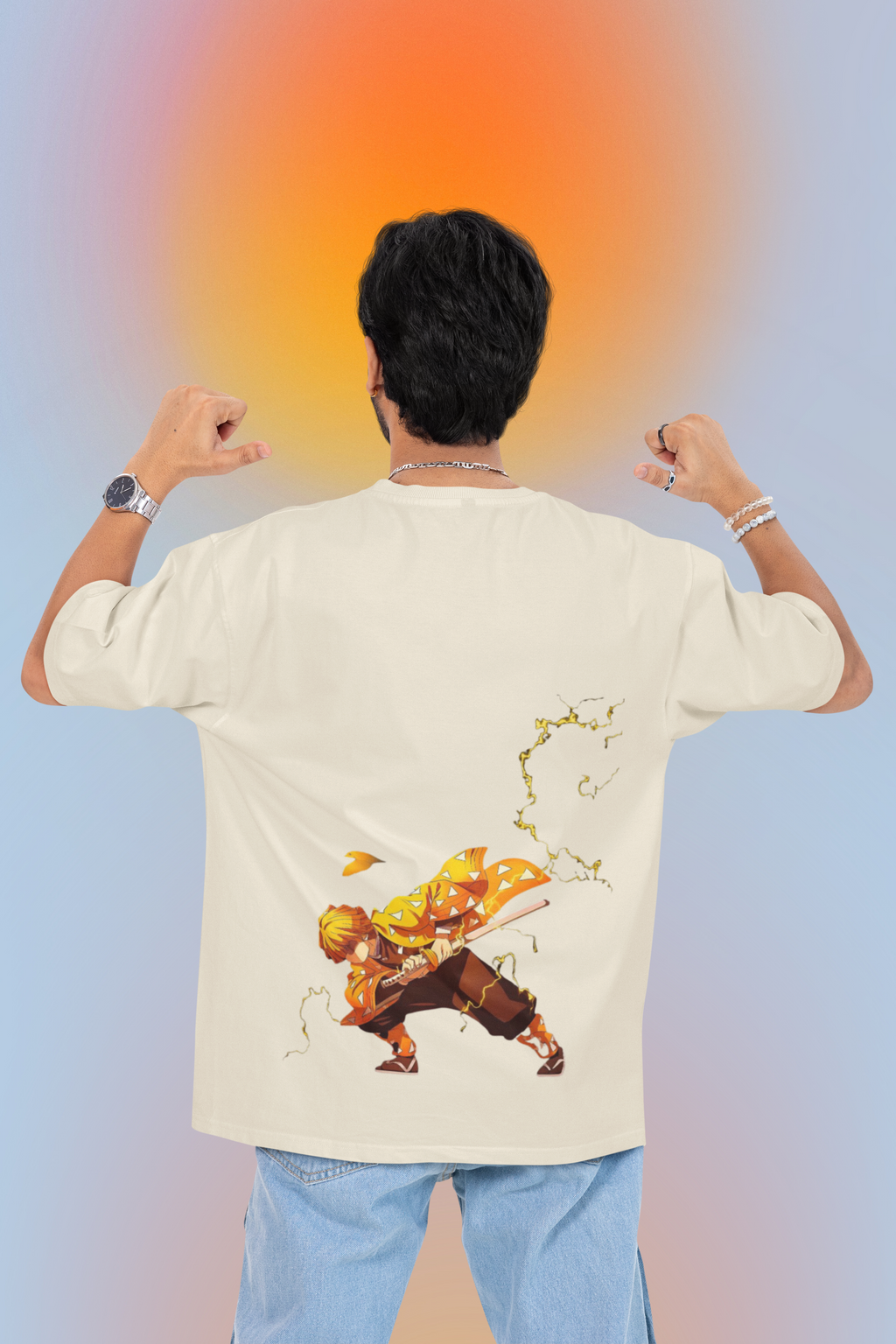 Zenitsu Agatsuma Oversized T-Shirt for Men