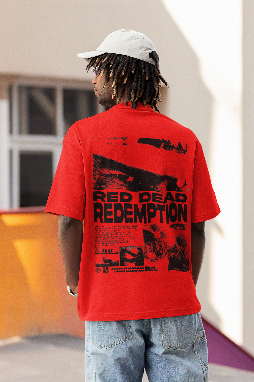 Red Dead Redemption II Oversized T-Shirt  | Pixalflux