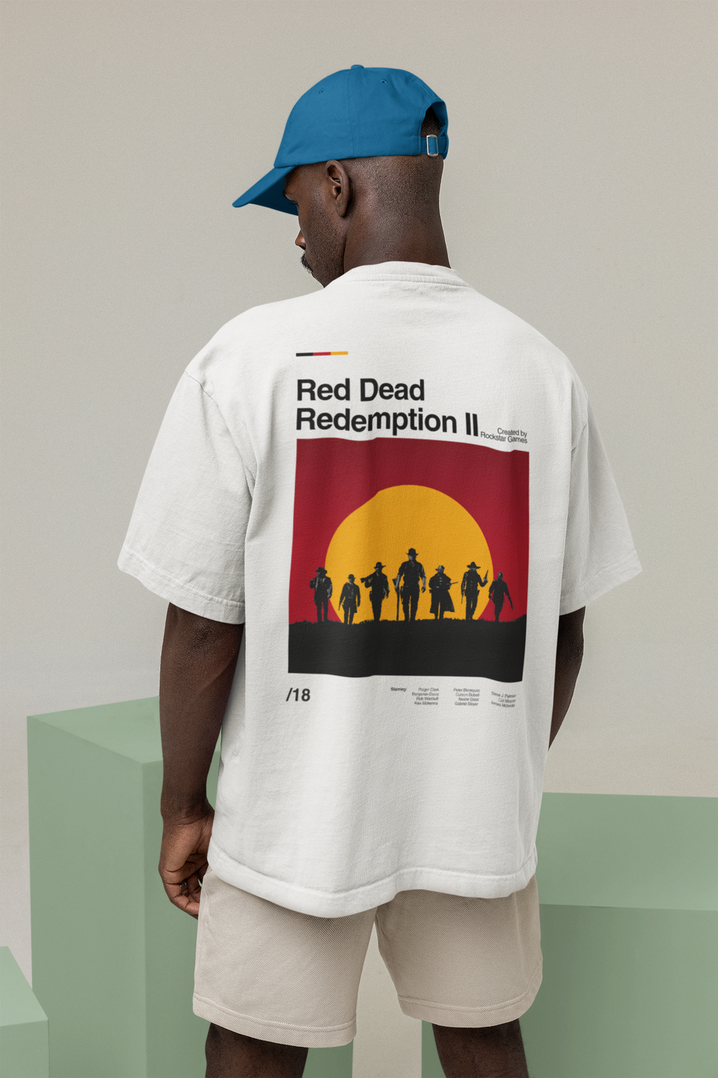 Red Dead Redemption II Oversized T-Shirt | Pixalflux