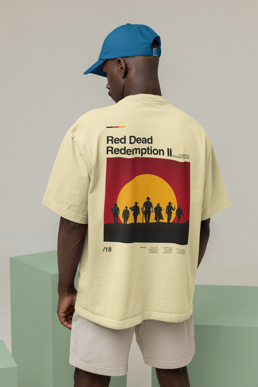 Red Dead Redemption II Oversized T-Shirt | Pixalflux
