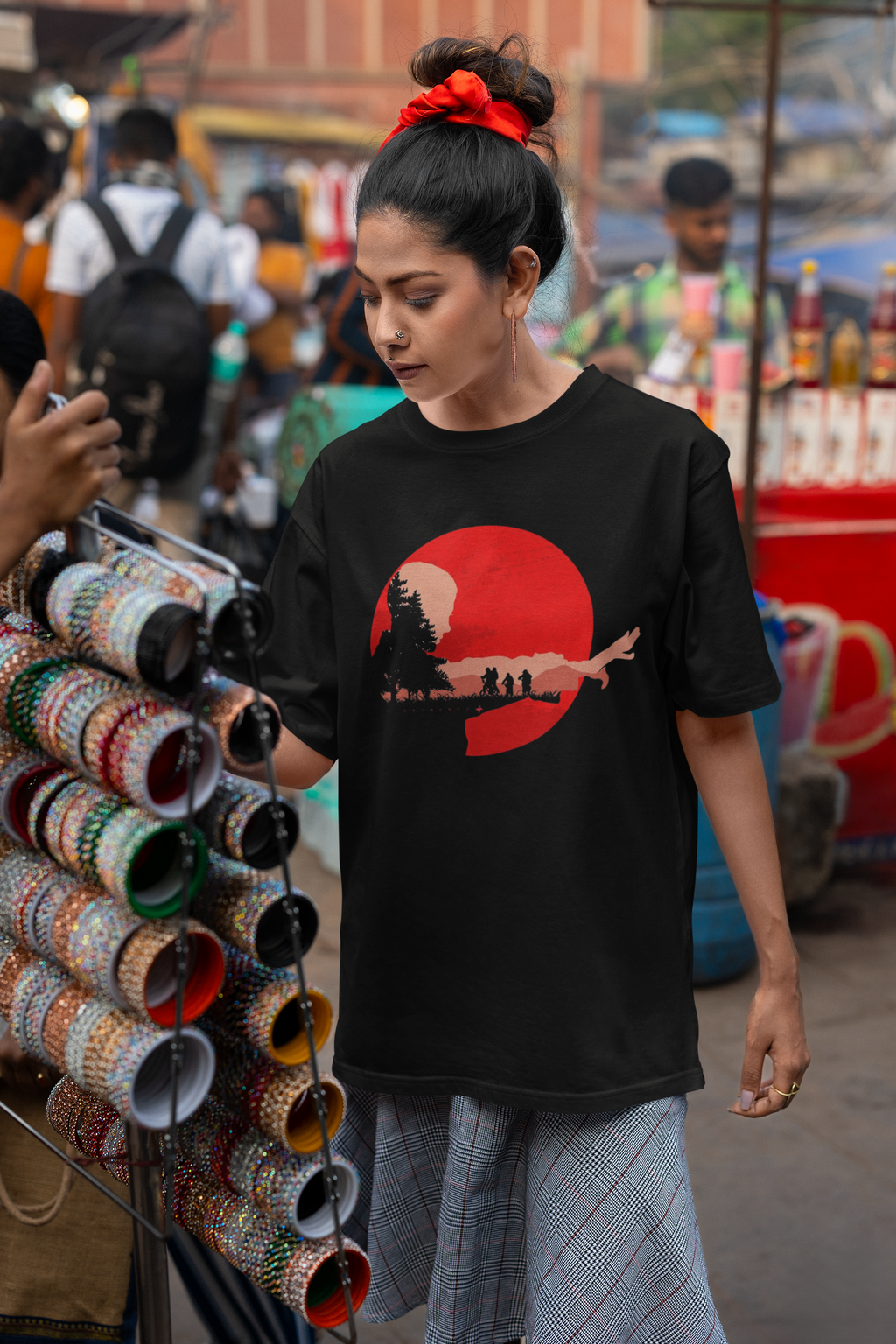 Stranger Things Oversized T-Shirt for Women