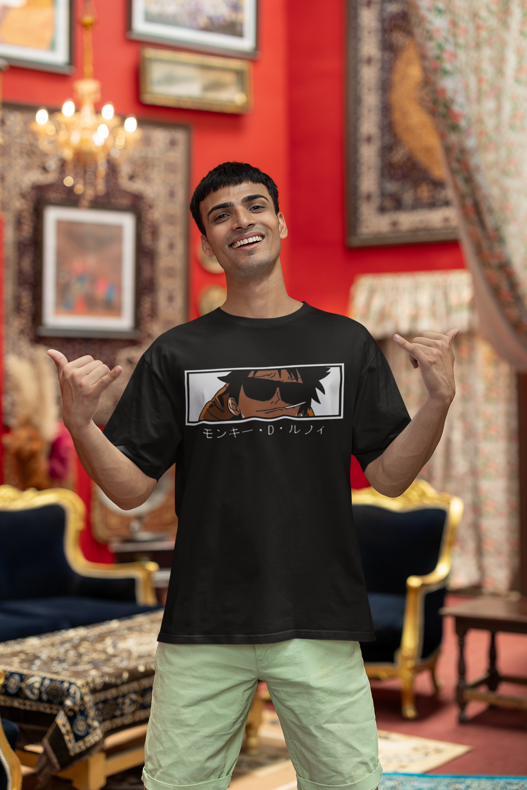 One Piece Luffy Oversized T-Shirt for Men