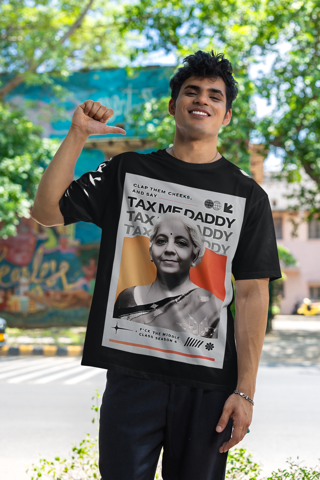 TAX ME DADDY Oversized T-Shirt for Men