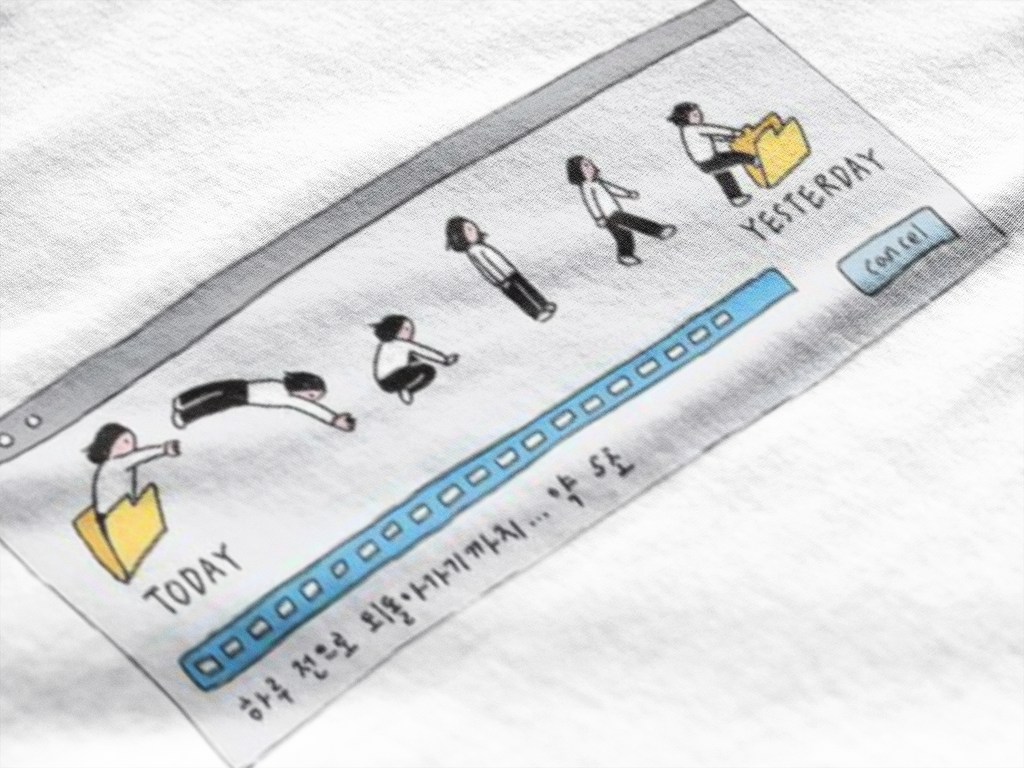 Today to Yesterday Comic Graphic Regular Fit T-Shirt for Women