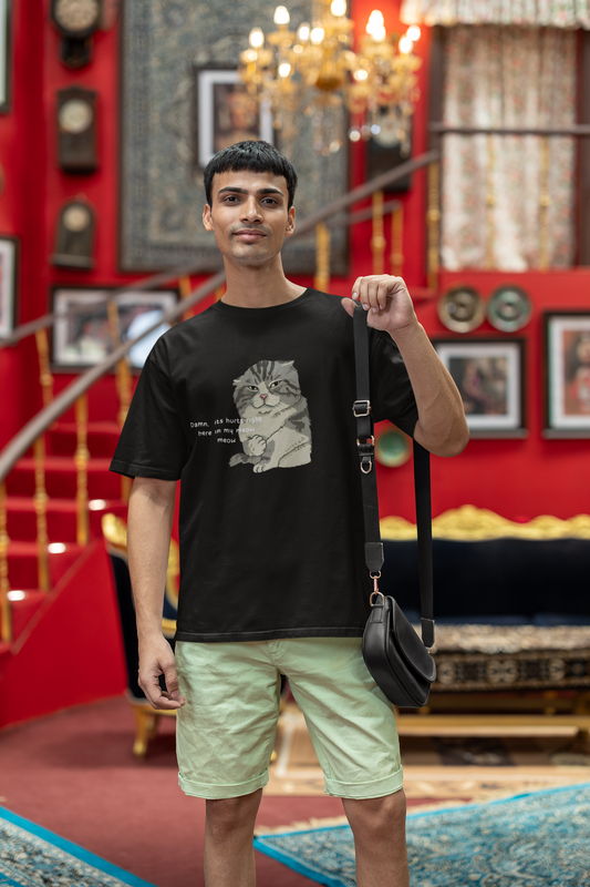 Meow Mood Oversized T-Shirt for Men