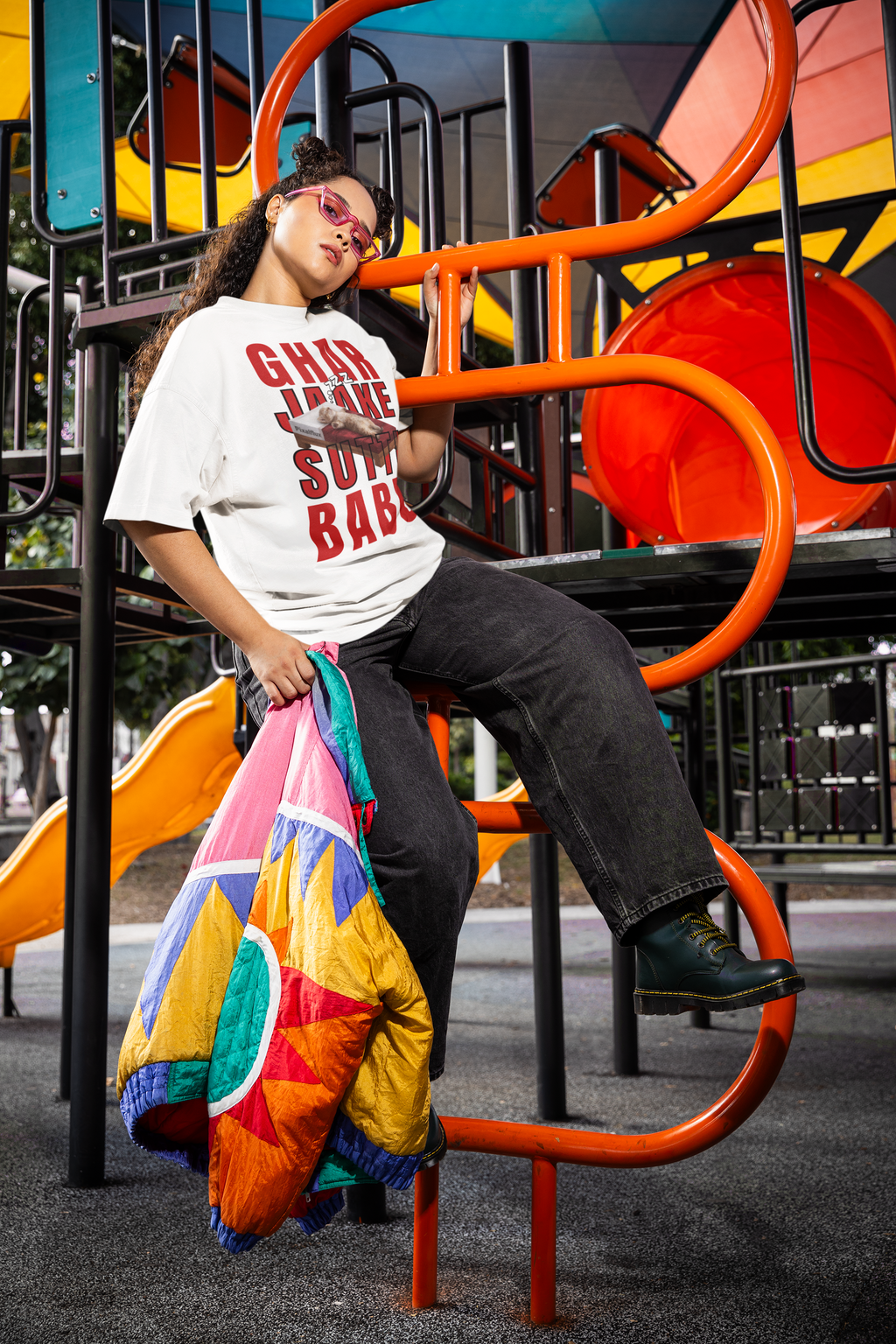 Ghar Jaake Sutti Babu Oversized T-Shirt for Women