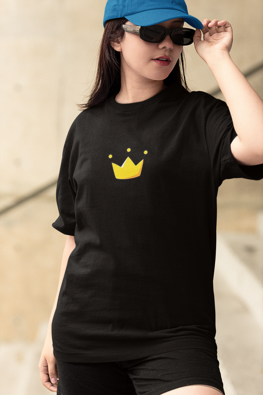 Burnt Polaroid Anime Girl Oversized T-Shirt for Women