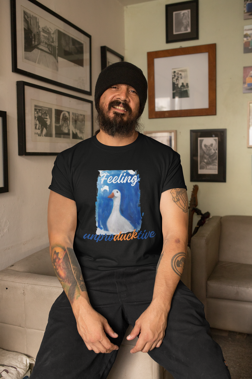 Feeling Unproductive Graphic Regular T-Shirt for Men