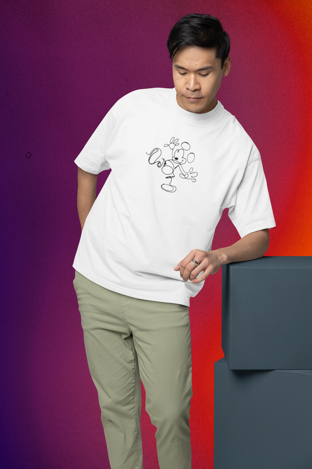 Mickey Mouse Oversized T-Shirt for Men