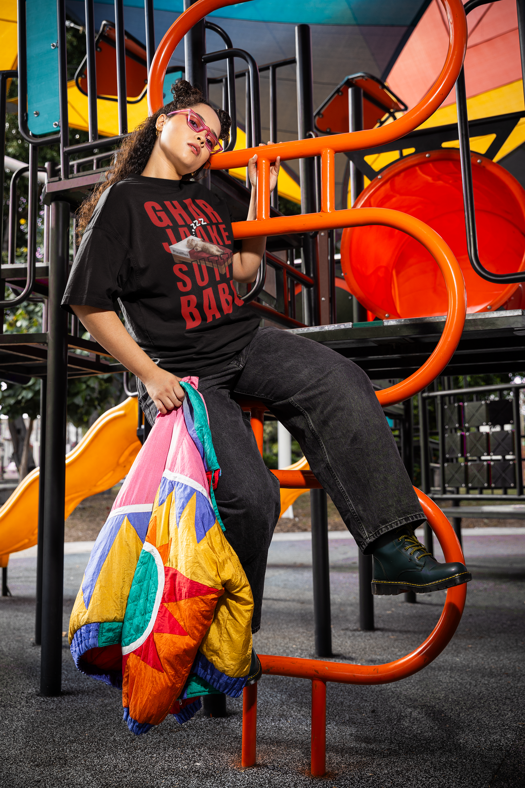 Ghar Jaake Sutti Babu Oversized T-Shirt for Women