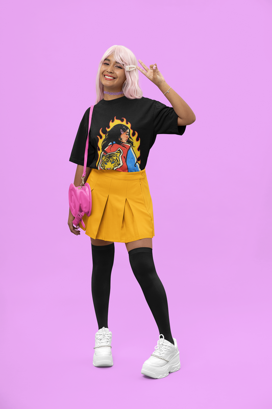 Tiger Girl Oversized T-Shirt for Women