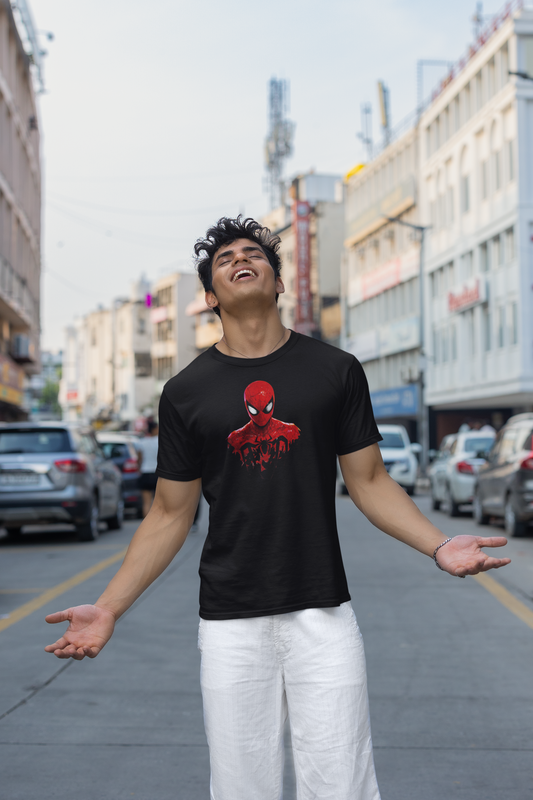 Spiderman Retro Comic Regular Fit T-Shirt for Men