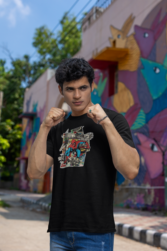 Spiderman Urban Style Regular Fit T-Shirt for Men