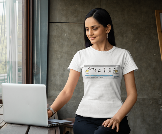 Today to Yesterday Comic Graphic Regular Fit T-Shirt for Women