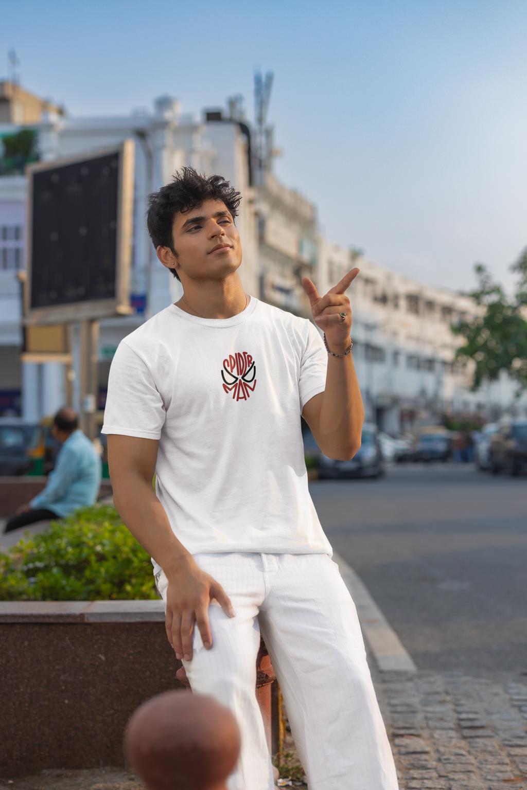 Spiderman Comic Style Regular Fit T-Shirt for Men