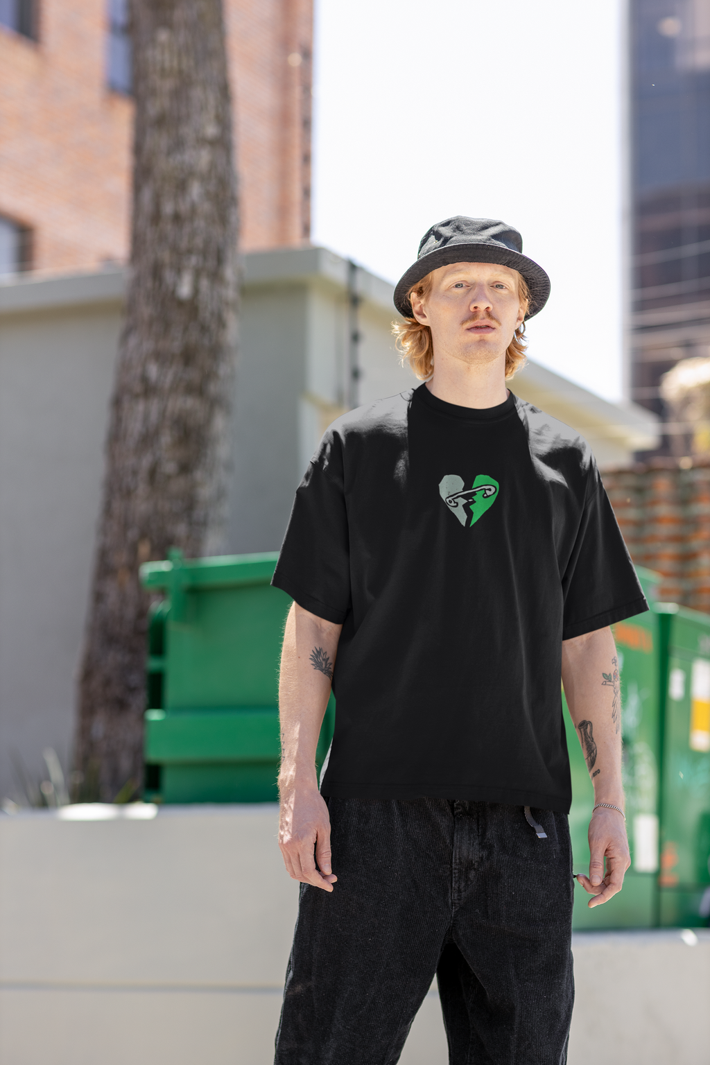 Broken Heart Oversized T-Shirt | Pixalflux