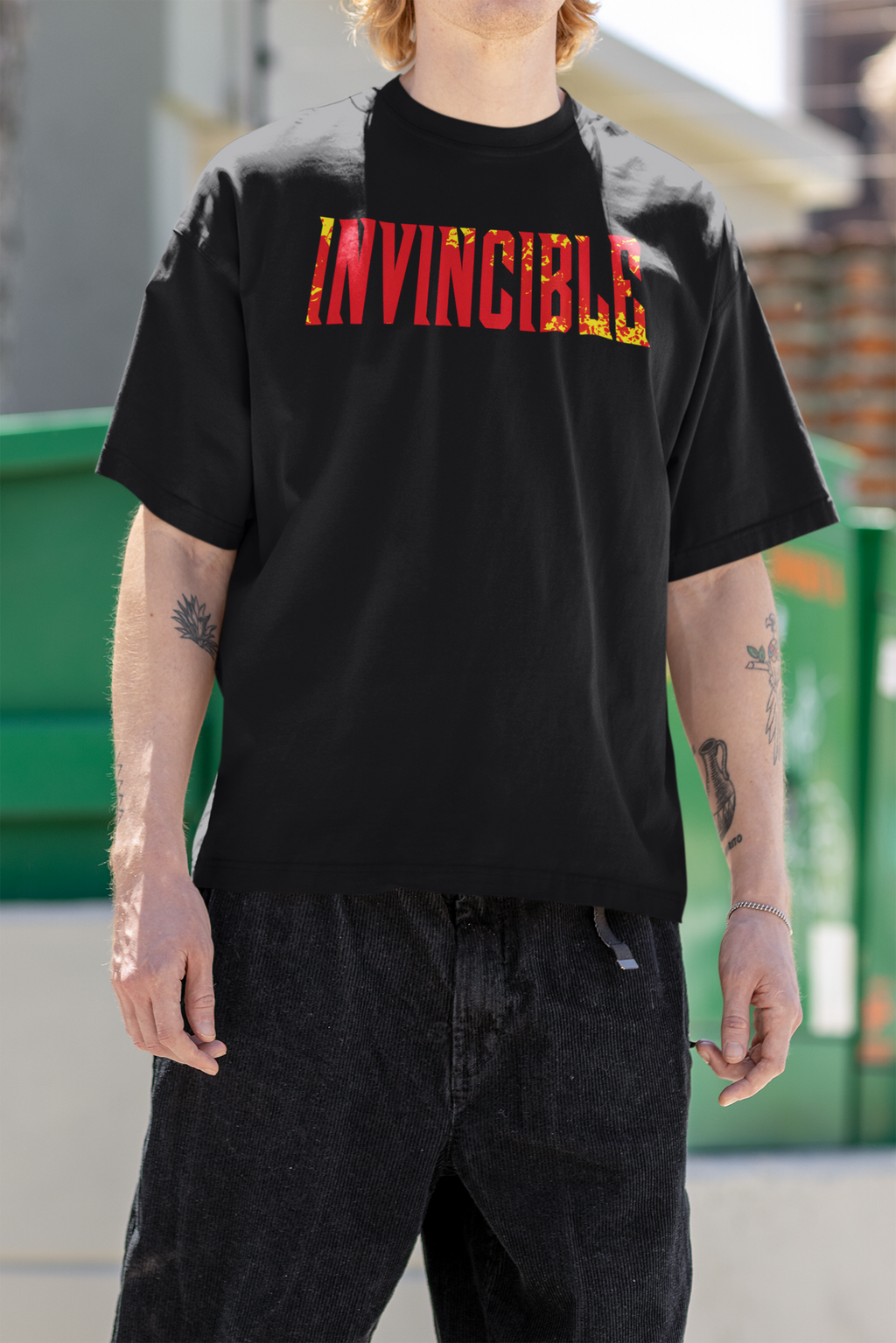 Invincible Oversized T-Shirt | Pixalflux