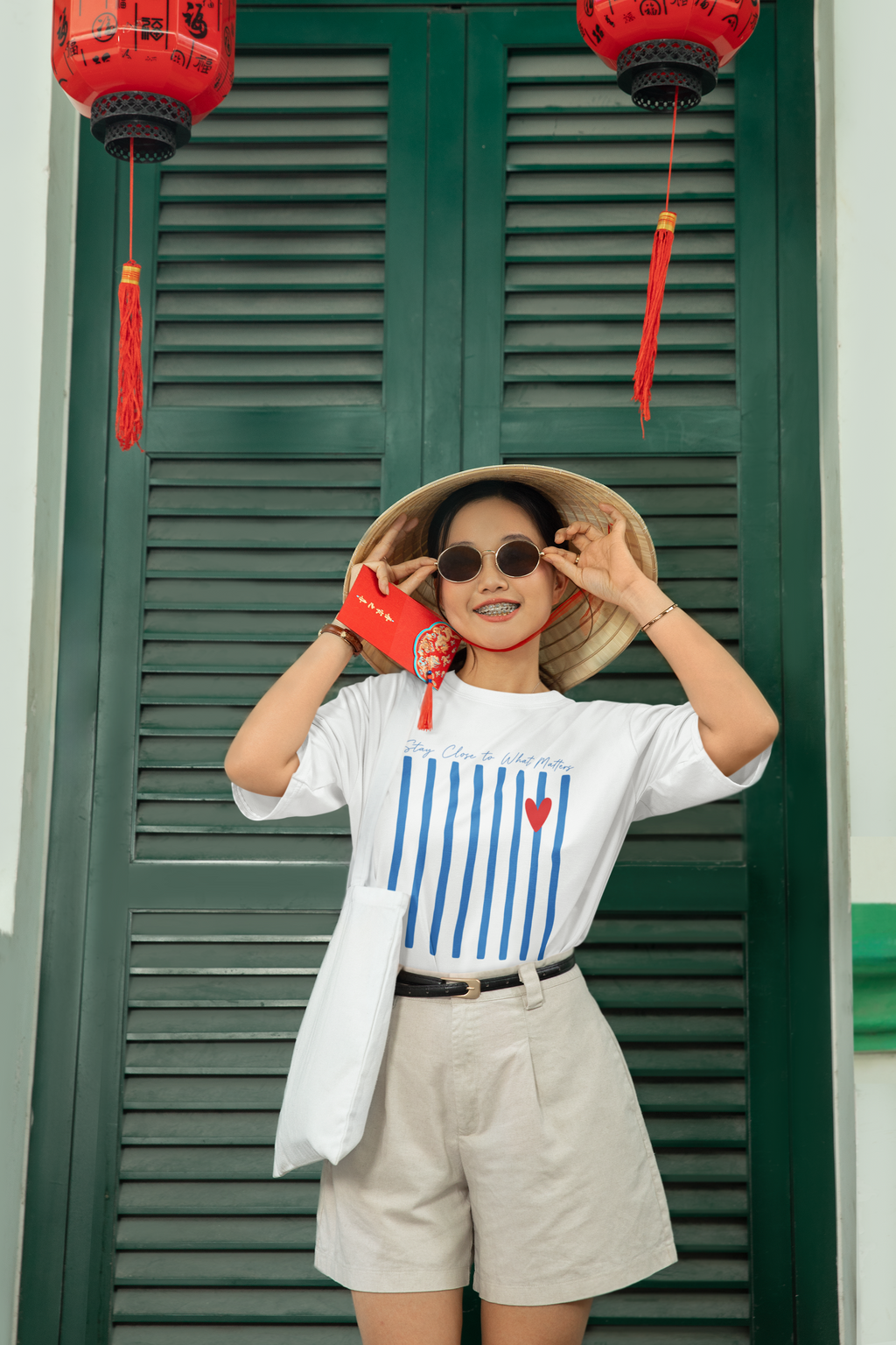 STAY CLOSE TO WHAT MATTERS Oversized T-Shirt for Women | Pixalflux