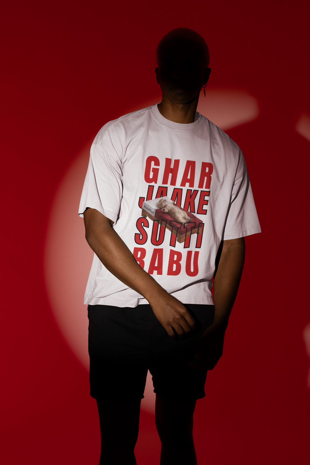 Ghar Jaake Sutti Babu Oversized T-Shirt for Men