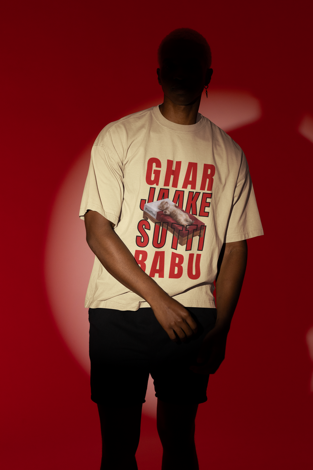 Ghar Jaake Sutti Babu Oversized T-Shirt for Men