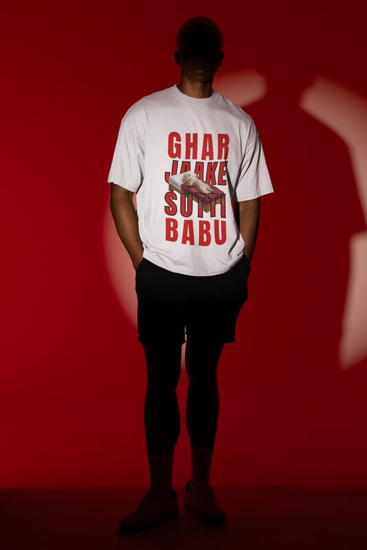 Ghar Jaake Sutti Babu Oversized T-Shirt for Men