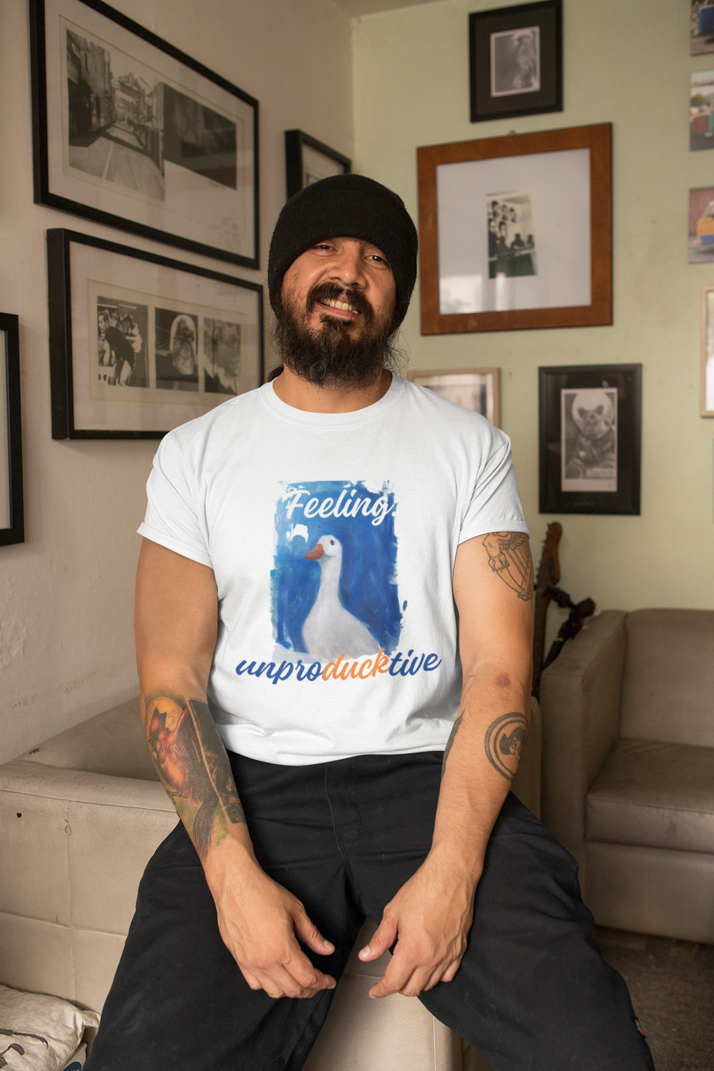 Feeling Unproductive Graphic Regular T-Shirt for Men