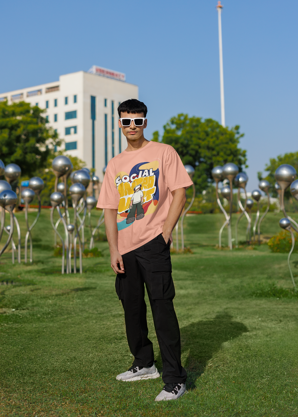 Social Introvert Oversized T-Shirt for Men