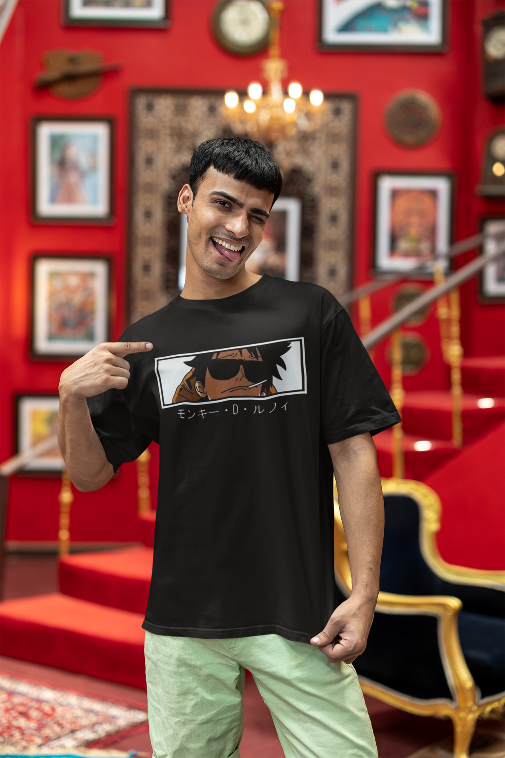 One Piece Luffy Oversized T-Shirt for Men