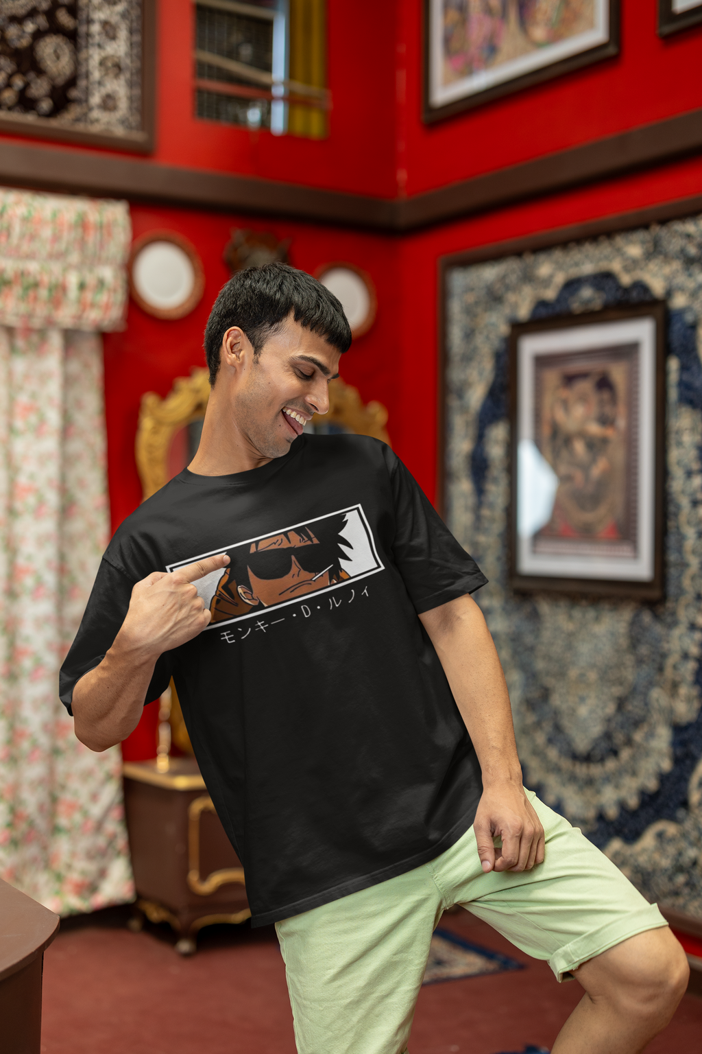 One Piece Luffy Oversized T-Shirt for Men