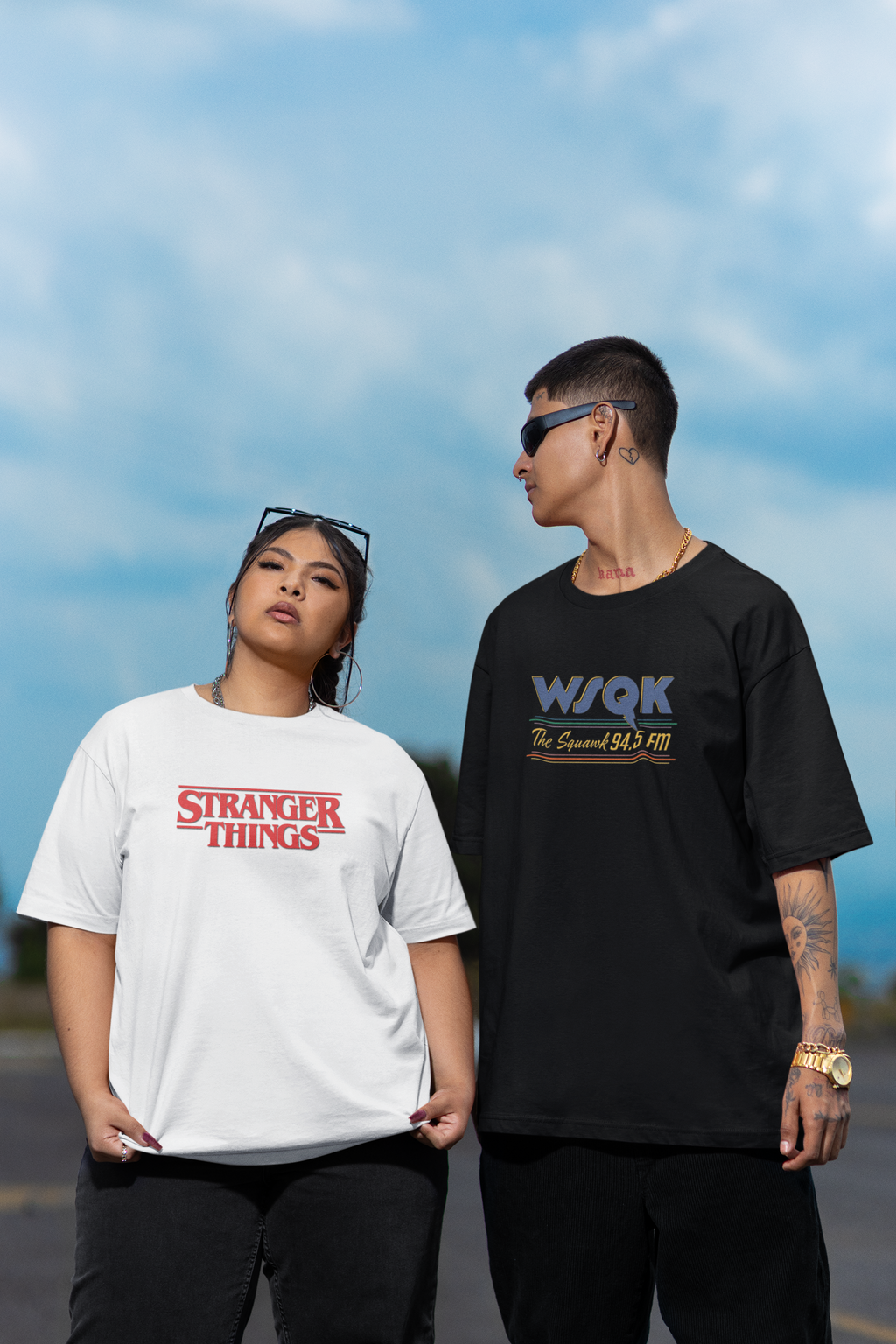 Stranger Things Oversized T-Shirt for Women