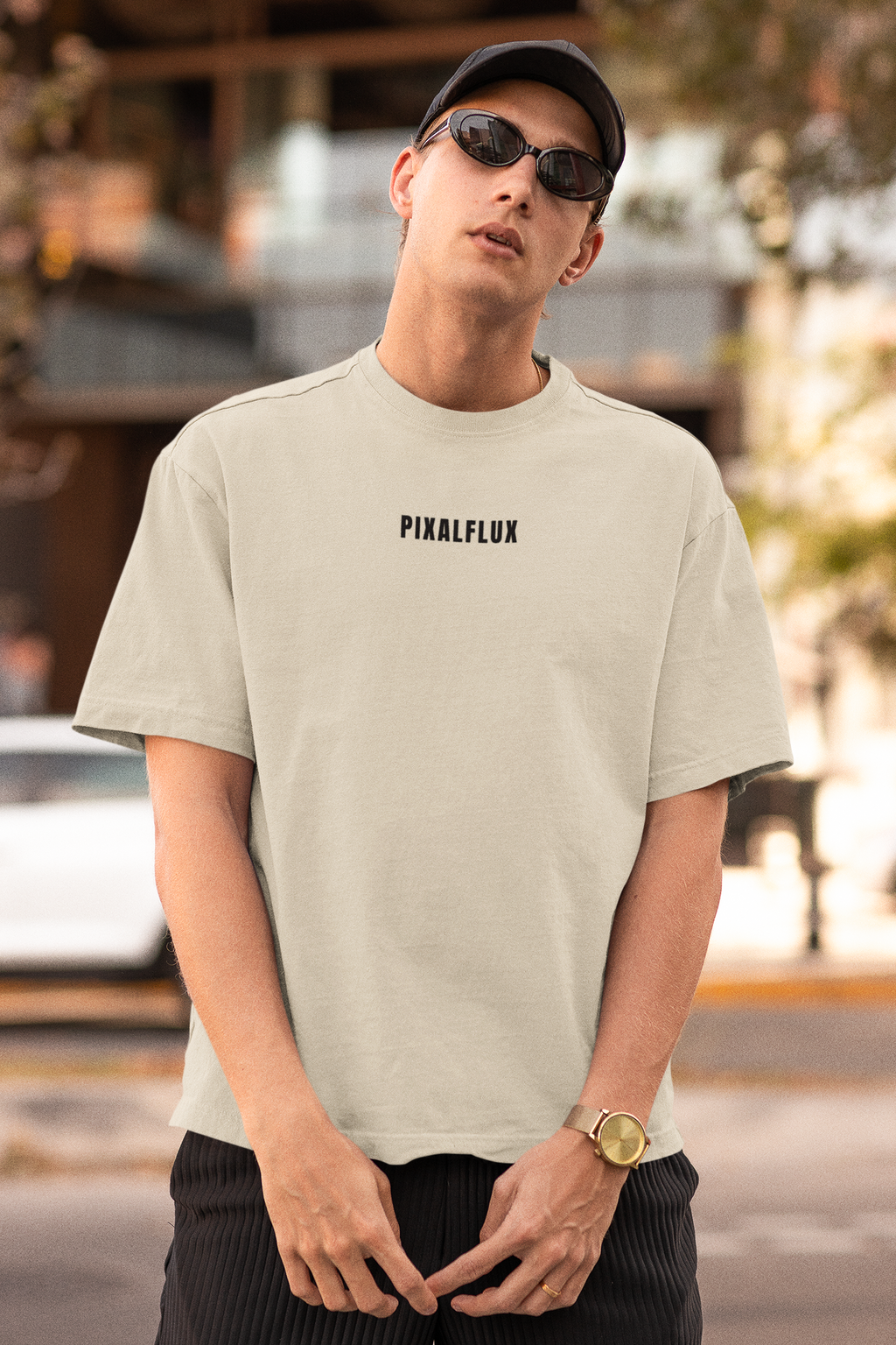 Drink Like a Fish Oversized T-Shirt for Men | Pixalflux