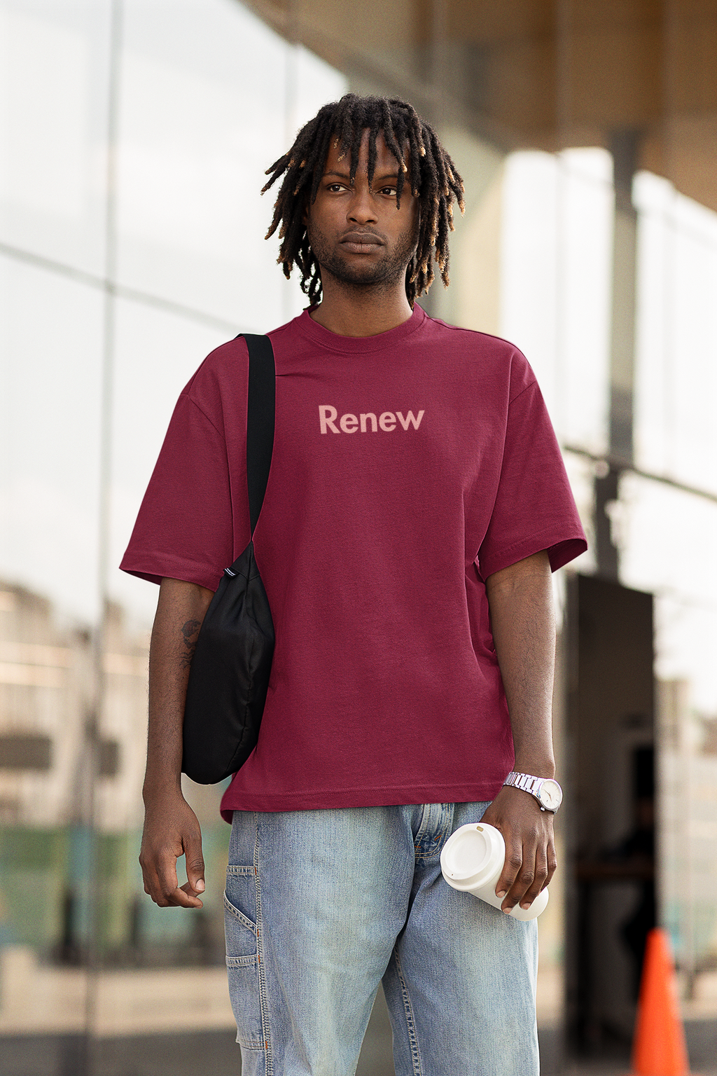 Renew Oversized T-Shirt for Men | Pixalflux