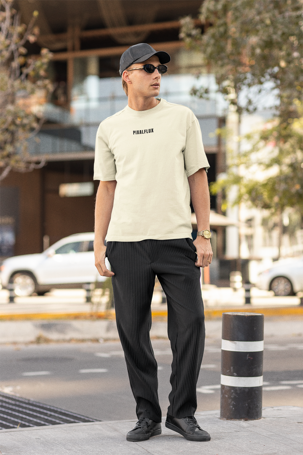 Drink Like a Fish Oversized T-Shirt for Men | Pixalflux