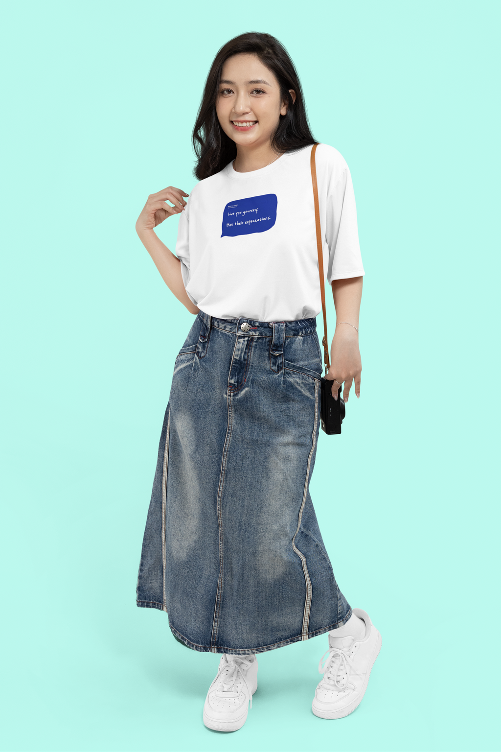 Live for Yourself Oversized T-Shirt for Women | Pixalflux