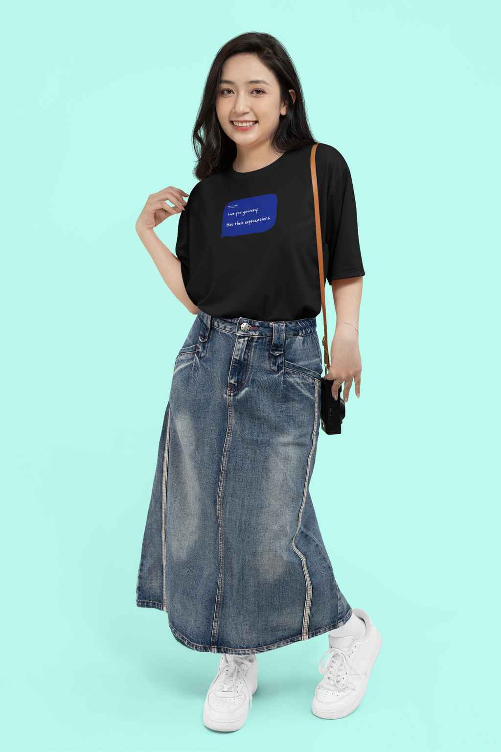 Live for Yourself Oversized T-Shirt for Women | Pixalflux