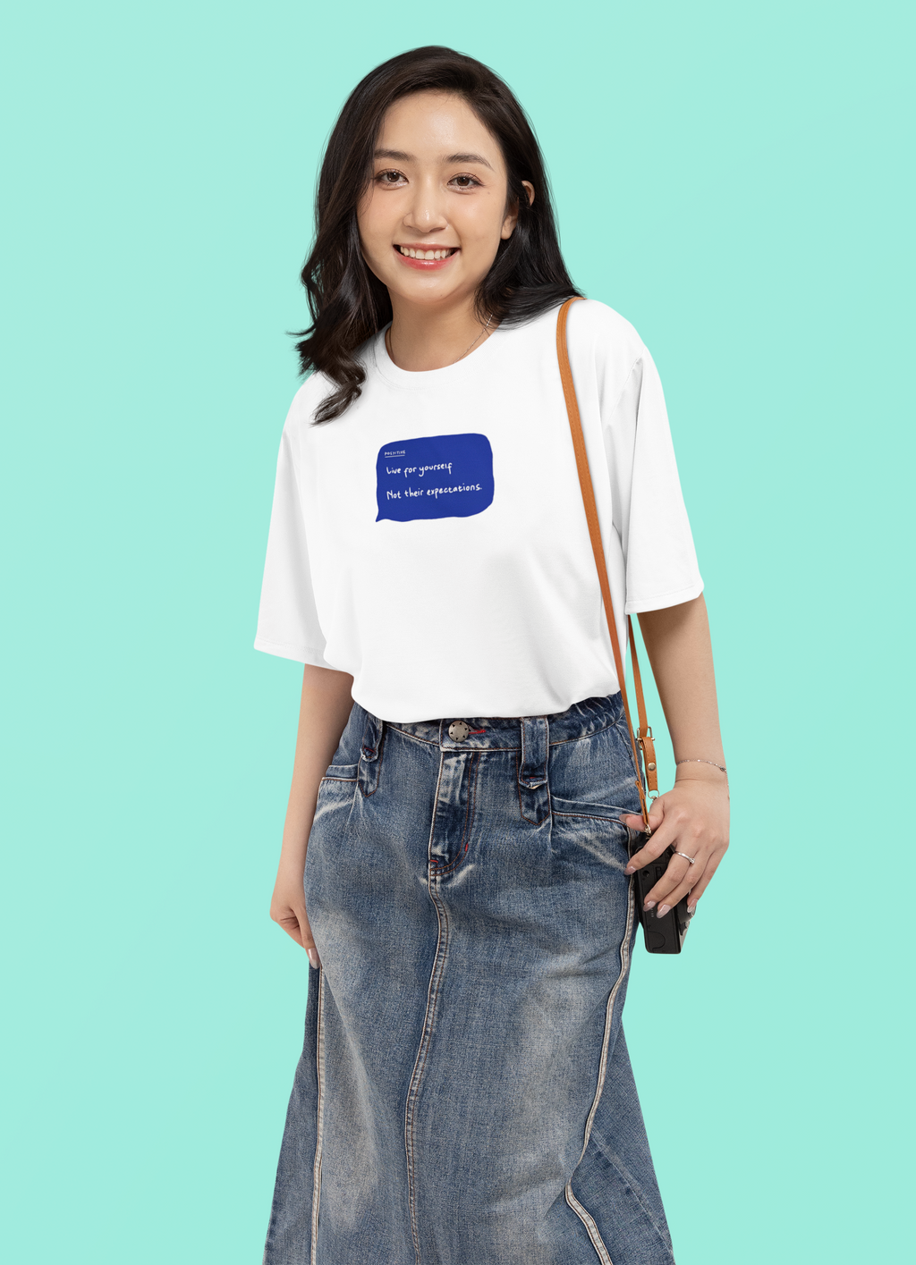 Live for Yourself Oversized T-Shirt for Women | Pixalflux