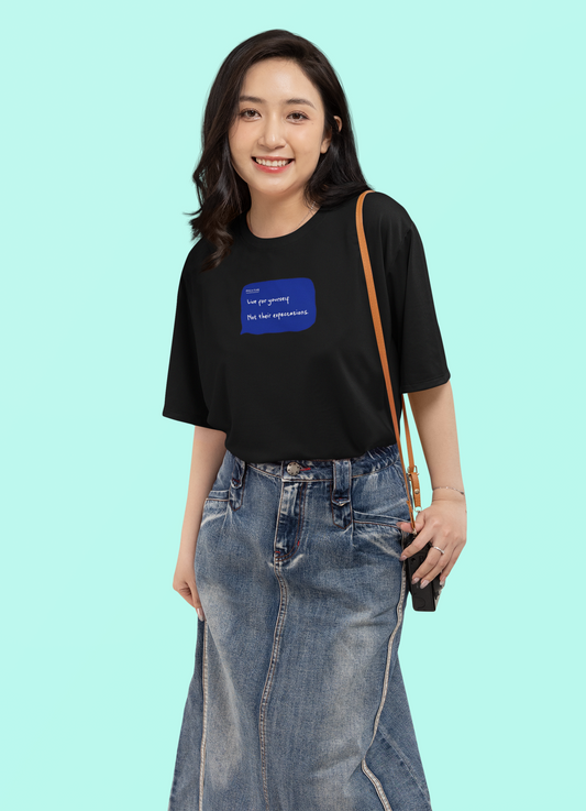 Live for Yourself Oversized T-Shirt for Women | Pixalflux