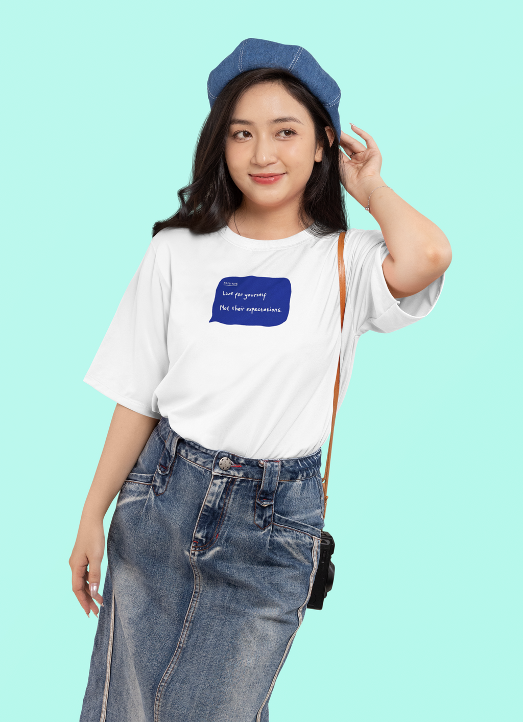 Live for Yourself Oversized T-Shirt for Women | Pixalflux