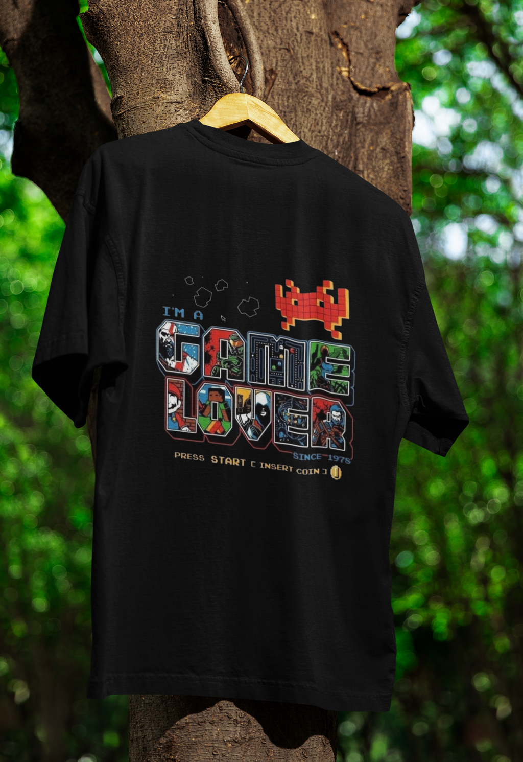 Video Game Oversized T-Shirt for Men