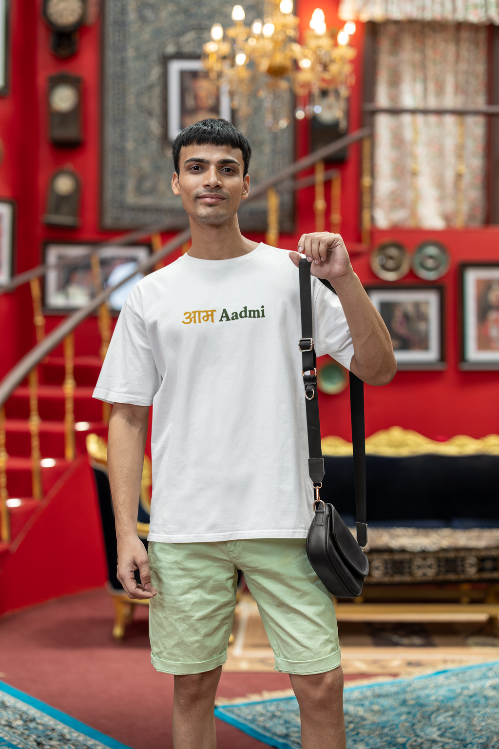 AAM AADMI | Summer Nostalgia  Oversized T-Shirt for Men | Pixalflux