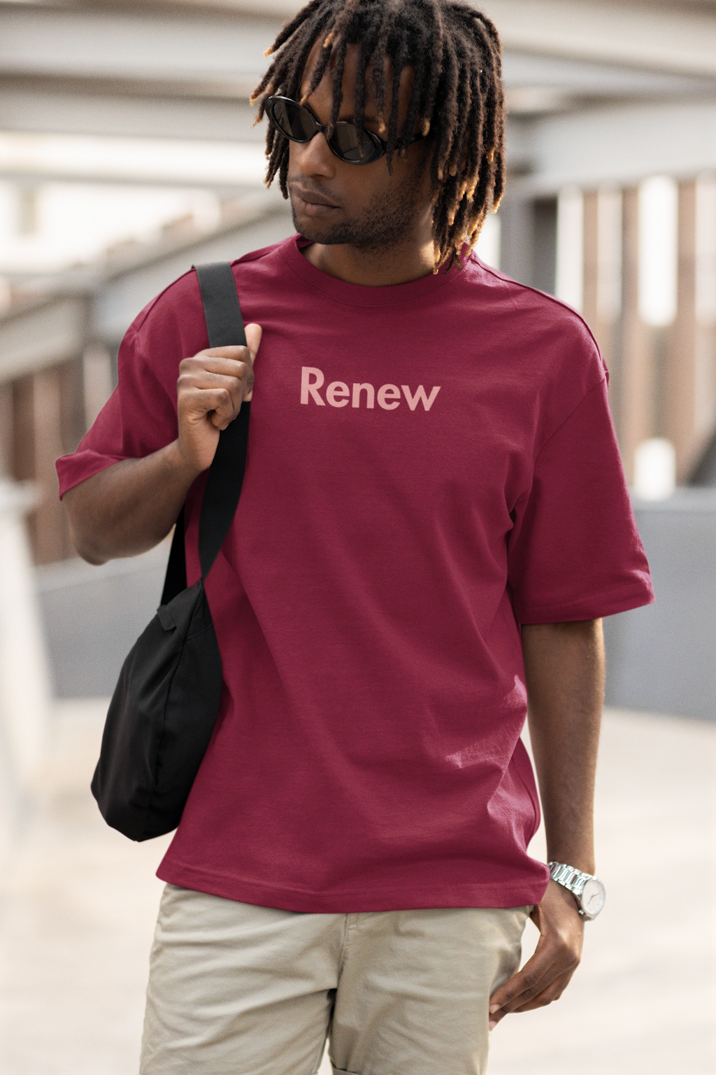 Renew Oversized T-Shirt for Men | Pixalflux
